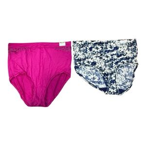 Cacique Comfort Bliss Briefs 2-Pack | Size 22/24 3x |High-Waist & Full Brief NWT